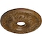 Ekena Millwork Granada Ceiling Medallion (Canopies up to 6 5/8"), 18"OD x 3 1/2"ID x 2 1/2"P, Smokey Topaz Crackle CM18GASTC - alternate 2